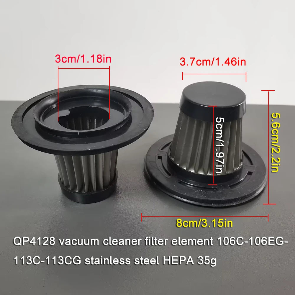 For 3101 Car Vacuum Cleaner 2PC Nonwovens Filter Element Filter Vacuum Cleaner Filter Element Home Car Cleaning Beauty Tools