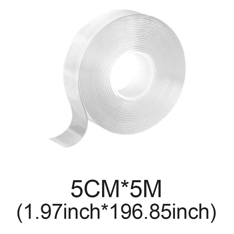 Adhesives Sealers Tape Super Strong Double-Sided Tape Reusable Traceless Waterproof , Adhesive Nano Sticker,Sink Tap Gel Sticker