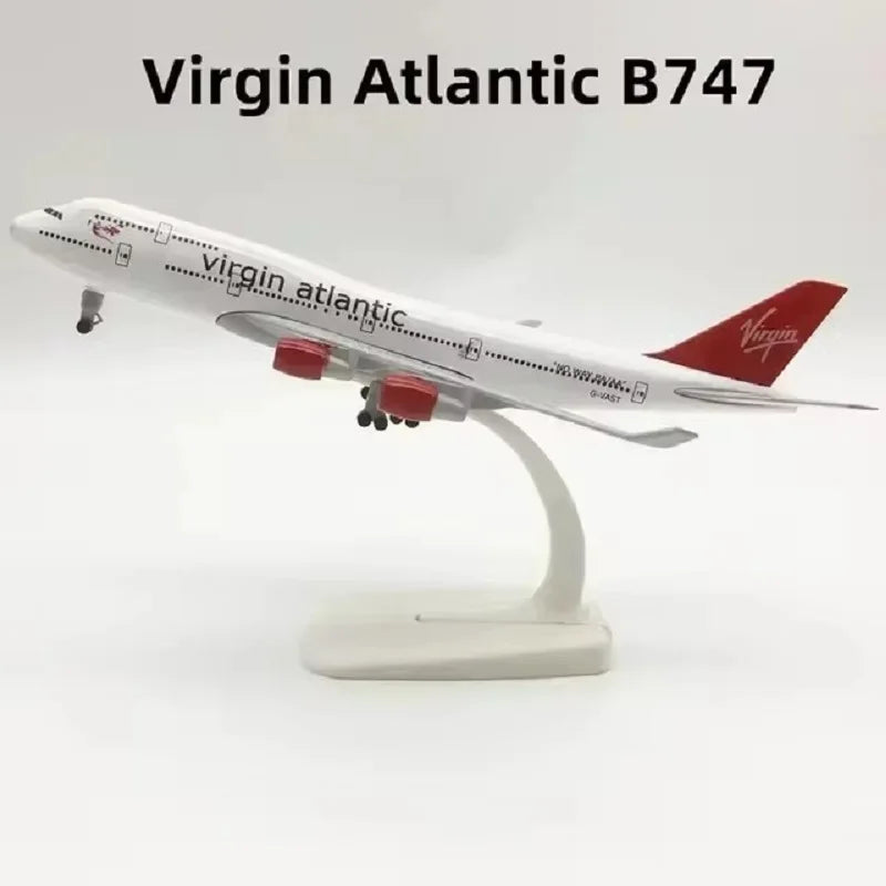 Aircraft Model 1:400 20CM B747 Scale Series Of Diecast Miniature Aviation Kid Xmas Gift Toy Airplanes Decoration