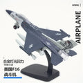 American F-16 Fighter Alloy Aircraft Model with Sound Light Series Children's Aircraft Model Toy Birthday Gift Christmas