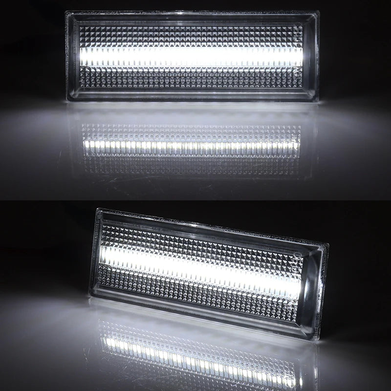 iJDM For 1981-1988 Oldsmobile Cutlass 442 Front & Rear LED Side Marker Light Fender Lamp Assembly Parking/Driving/Turn Signal