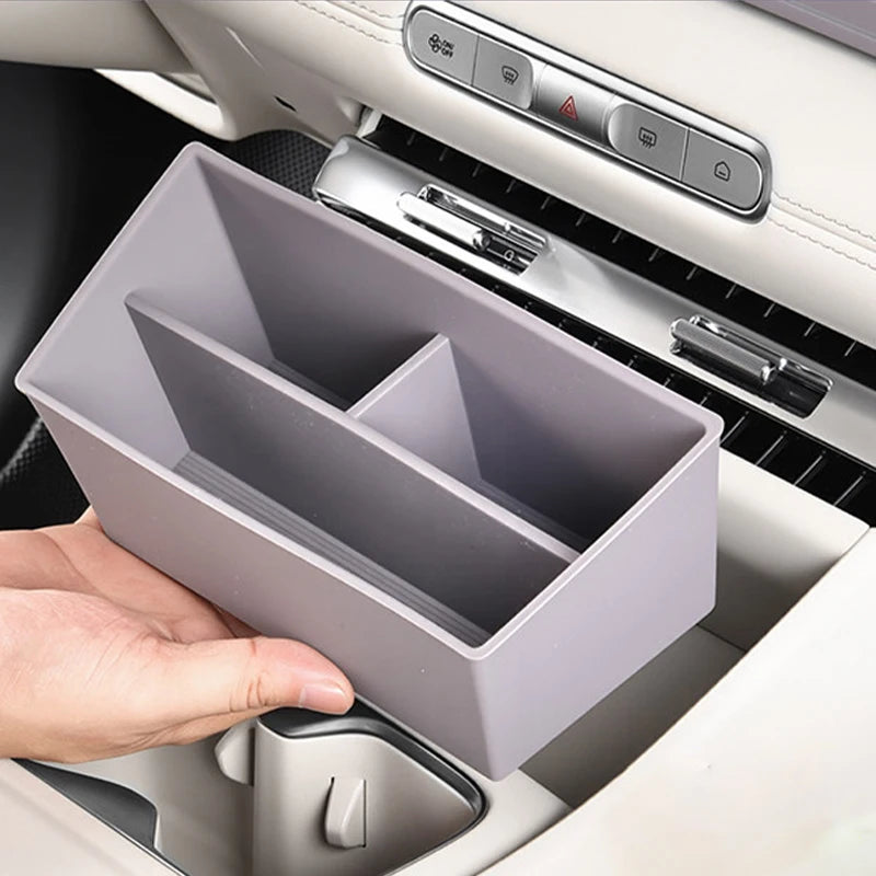 For MG MG4 EV Urban 2026 modified center console front storage box silicone compartment storage box car storage accessories