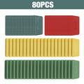 40/80Pcs Plastic Gaskets, 4 Sizes, Used For Adjusting Door And Window Frames, Leveling Tiles, PP Gaskets, Wedges