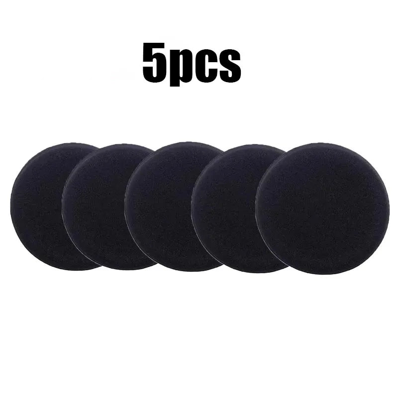 5/15pcs Car Detailing Sponge High Density Foam Applicator Pad Round Polishing Wiping Cleaning Tool For Auto Car Wash Supplies