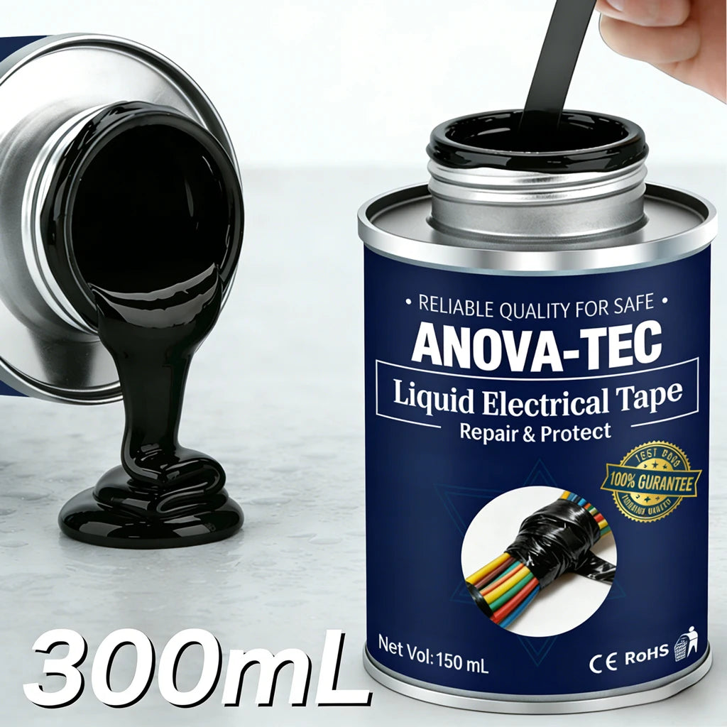 15-300mL Liquid Electrical Tape Insulation Waterproof Repair Fix Line Glue Wires Cables Home House Coat Seal Protect Connector