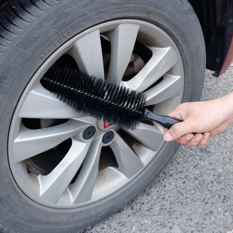 Car Wheel Tire Wash Cleaning Brush Rim Scrubber Cleaner Duster Handle Tyre Cleaning Detailing Brushes Cars Cleaning Tools