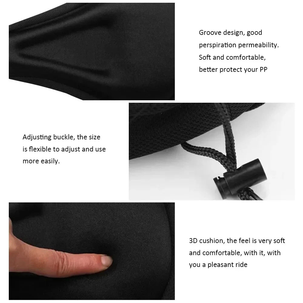 Breathable Bicycle Seat Cover MTB Bike Soft Thickened Saddle Seat Cushion Cycling Sponge Pad Cushion Cover Riding Accessories