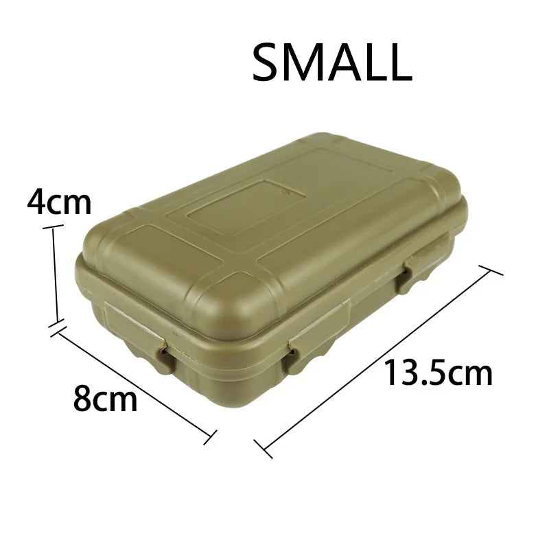 Outdoor Waterproof Survival Sealed Box | Dustproof Shockproof Plastic EDC Tools | Storage Container Case Holder