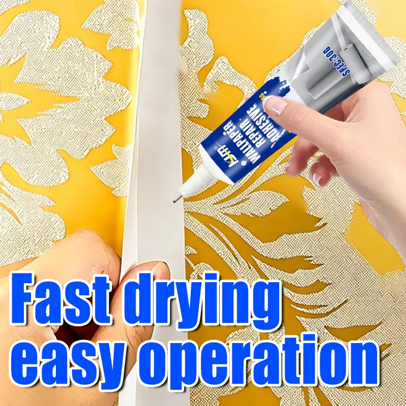 Quick Dry Wallpaper Repair Adhesive, Strong Bond Glue For Loose Wall Paper Edge Home Wall Decoration Repair Glue