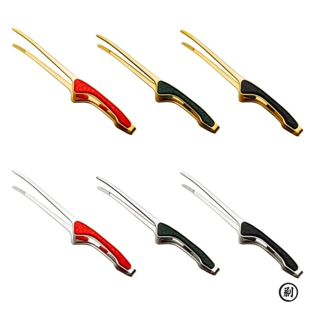 Non-Stick Stainless Steel Barbecue Tongs Anti-scald Anti-slip Steak Tongs Non-Slip Grip Kitchen Tongs for Cooking