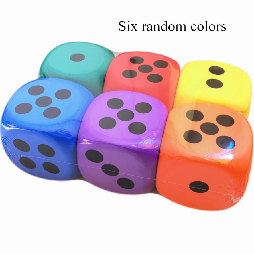 1set 8CM Color Foam Dice Set Multi-Purpose Fun Toy Party and Educational Game Accessories