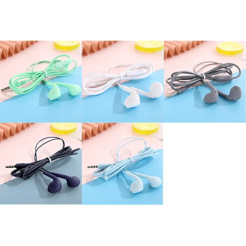 U19 Wired Earbuds 3.5mm Jack Earphones with Mic for iPhone Android Phone Tablet Mini Headphone Sport Headset