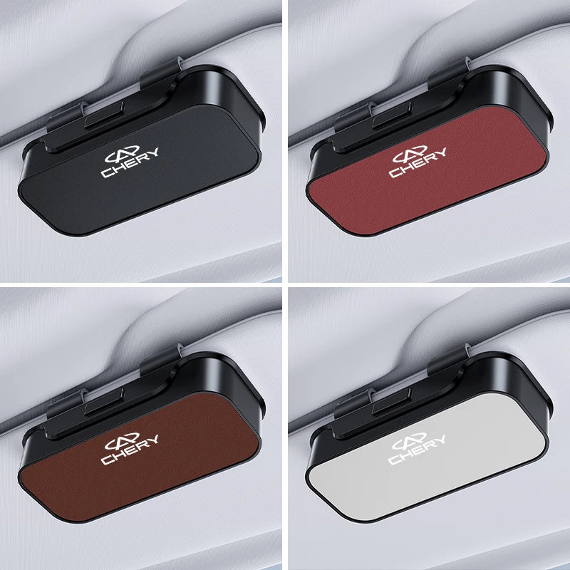 Car Sun Visor Eyeglass Clip Universal Glasses Holder Bracket For Chery Tiggo 7 Pro 8 5 3 T11 5X Amulet Fora QQ IQ Fulwin Arrizo