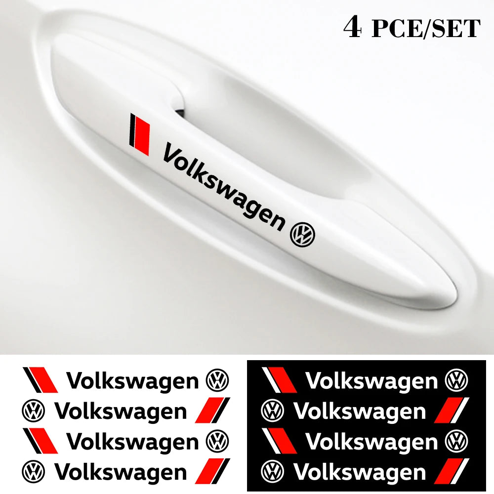 Car Door Anti Scratch Auto Door Handle Protector Decals Wiper Stickers For VW Passat Jetta Golf 4 7 Touran MK 3 4 7 Polo Tiguan