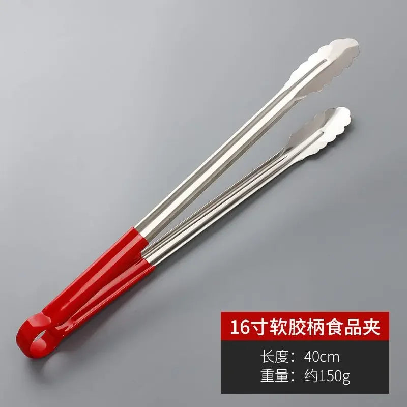 Stainless Steel Food Tongs, Multi-purpose Kitchen Clip, Anti-scalding, Super Long Fried Fritters, Barbecue Food Clip, Commercial