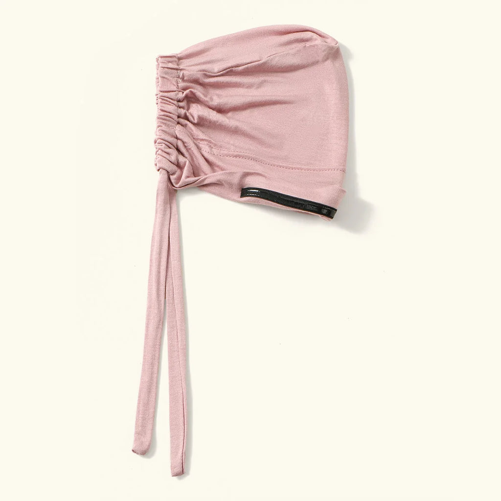 Ramadan Women Cotton Modal Anti-slip Hijab Undercap Solid Turban tube Elastic Tie Back Muslim Hair Bonnet Jersey Hijab Bandana