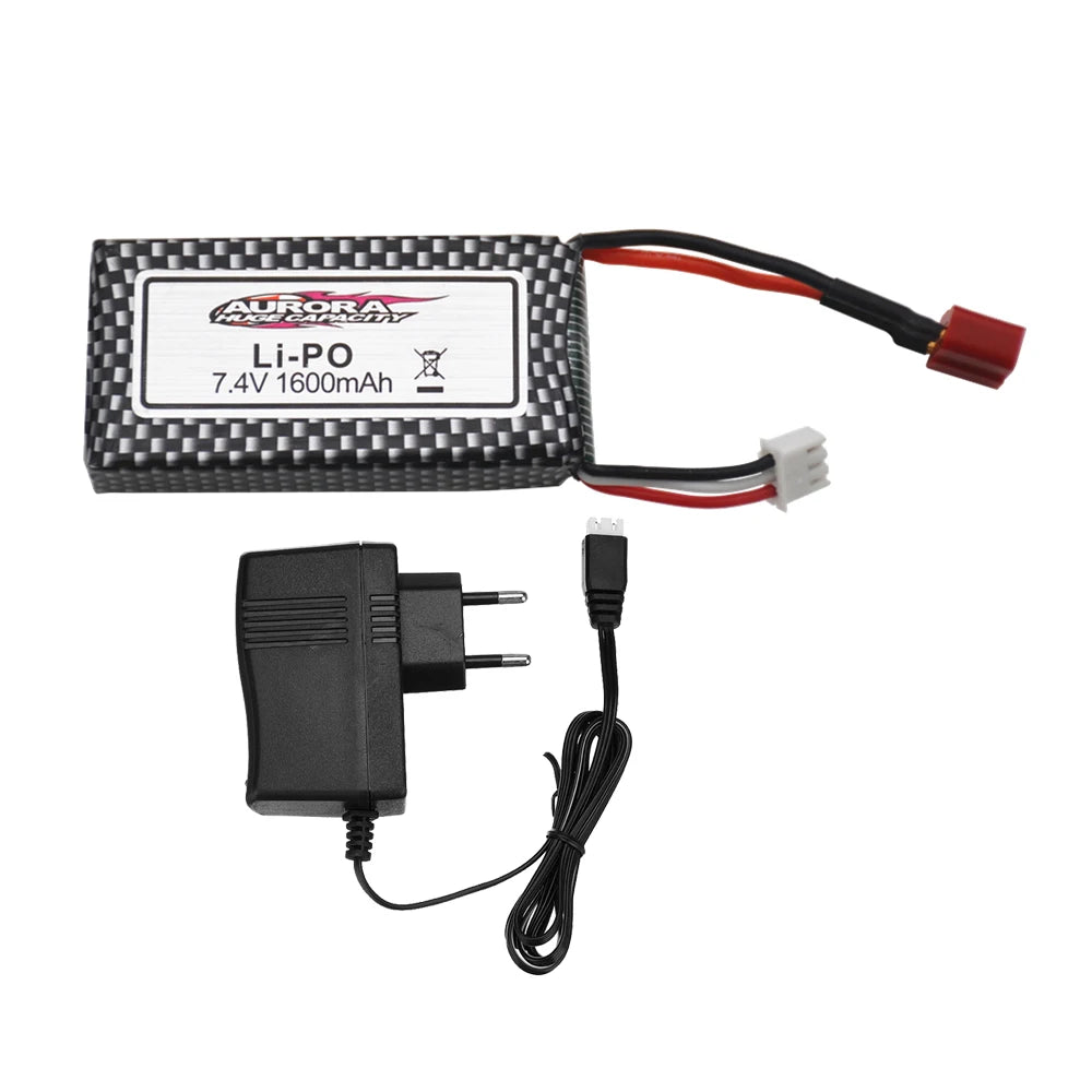 Upgrade Rechargeable Battery 2S For 9125 Remote Control Car Spare Parts 7.4v 1600mah Lipo Battery XLH 9125 battery 1600mAh