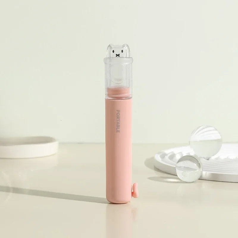 Convenient 2-in-1 Folding Toothbrush Set with Travel Container Small Essential for Business Portable Dental Care