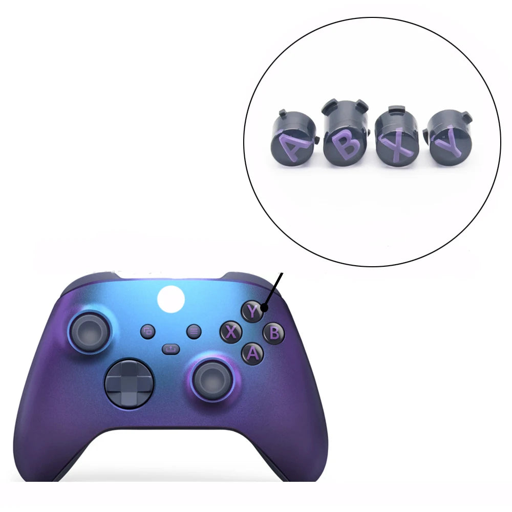 FOR Xbox One Slim/Elite/Xbox Series X/S Wireless Controller Replacement ABXY Start Back Sync Button Kit View Menu Share Button