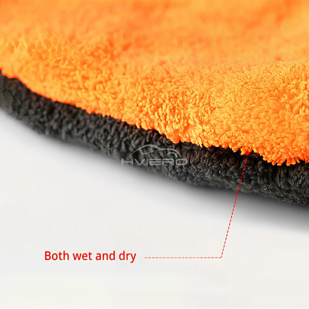 Auto Paint Care Wash Gloves Double Face Coral Velvet Bear Paw Beauty Cleaning Thumb Bicycle Tire Sponge Brush Tools Orange Gray