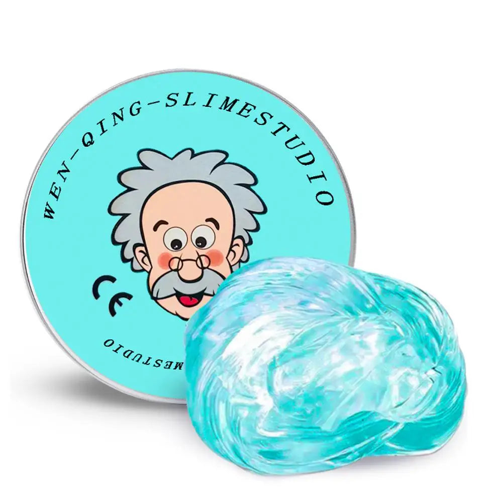 9 Colors Lab Putty Crystal Clear Glass (1 Pack) Best Thinking Smart Crazy Stress Putty with Tin, Sensory & Bouncing Toy