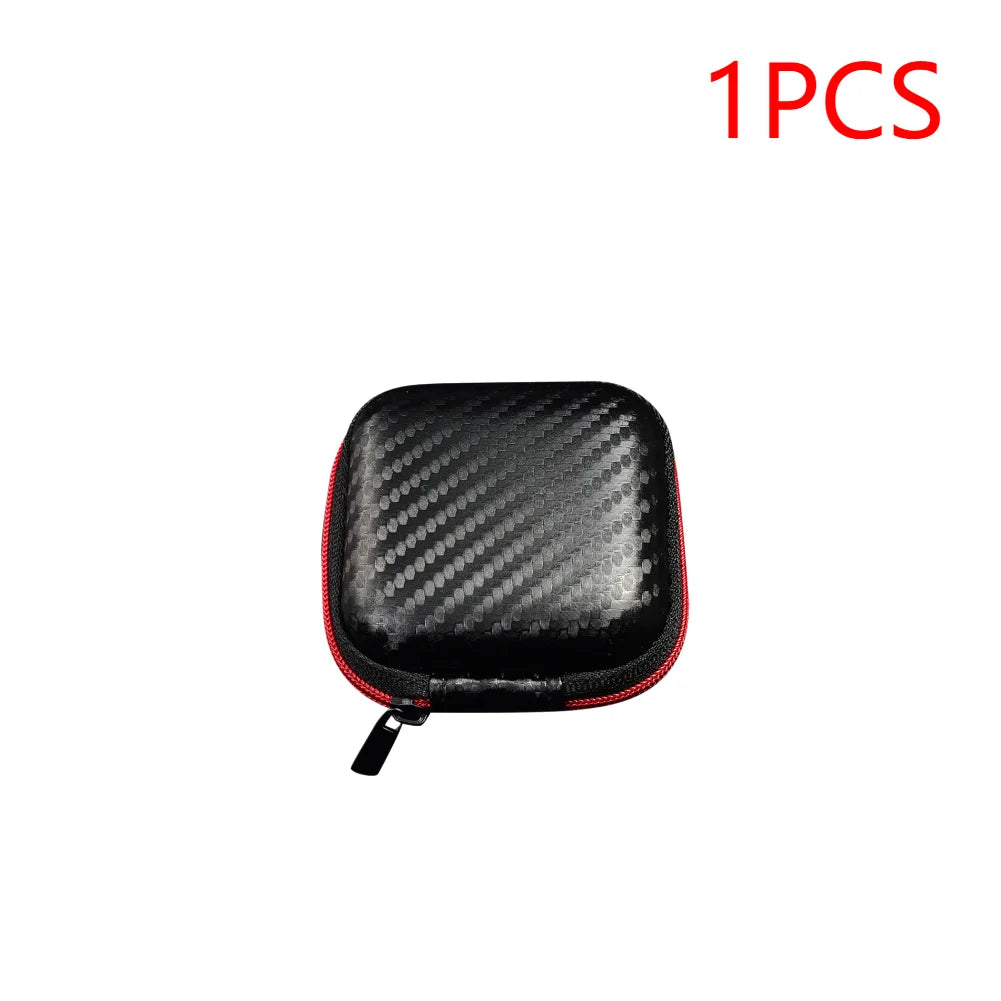 KZ Earphone Accessories Hard Case Bag With Logo Portable Oval Headset PU Storage Box For ZST ZS10 PRO X EDX Pro AS24 DQS ZNA