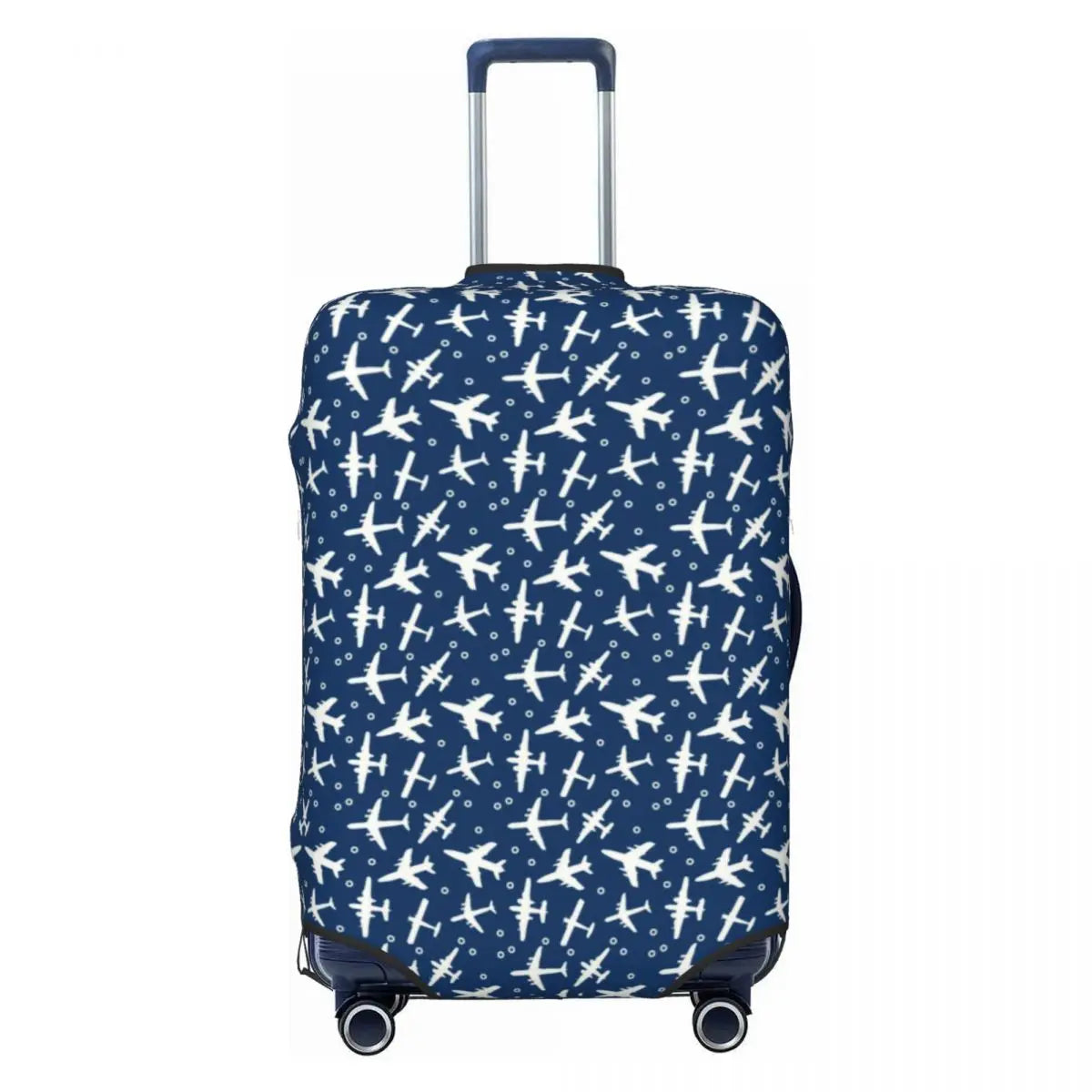 Custom Fashion Airbus Fighter Pilot Luggage Cover Protector Washable Aviation Airplane Travel Suitcase Covers
