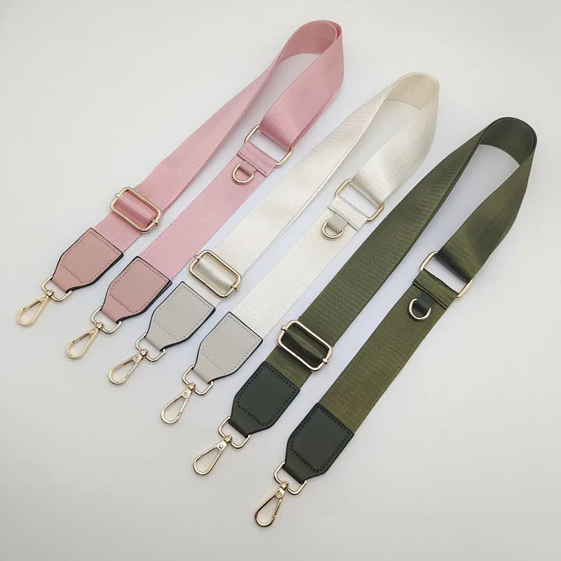 New Solid Color Nylon Bag Accessories D-type Buckle Hanging Small Bag Style Crossbody Strap Adjustable Backpack Shoulder Strap
