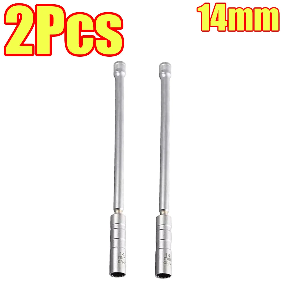 1-4Pcs Spark Plug Socket Key Magnetic 14mm 16mm Swivel Thin Wall Spark Plug Socke 12 Point Wall Ignition Plug Removal Tool