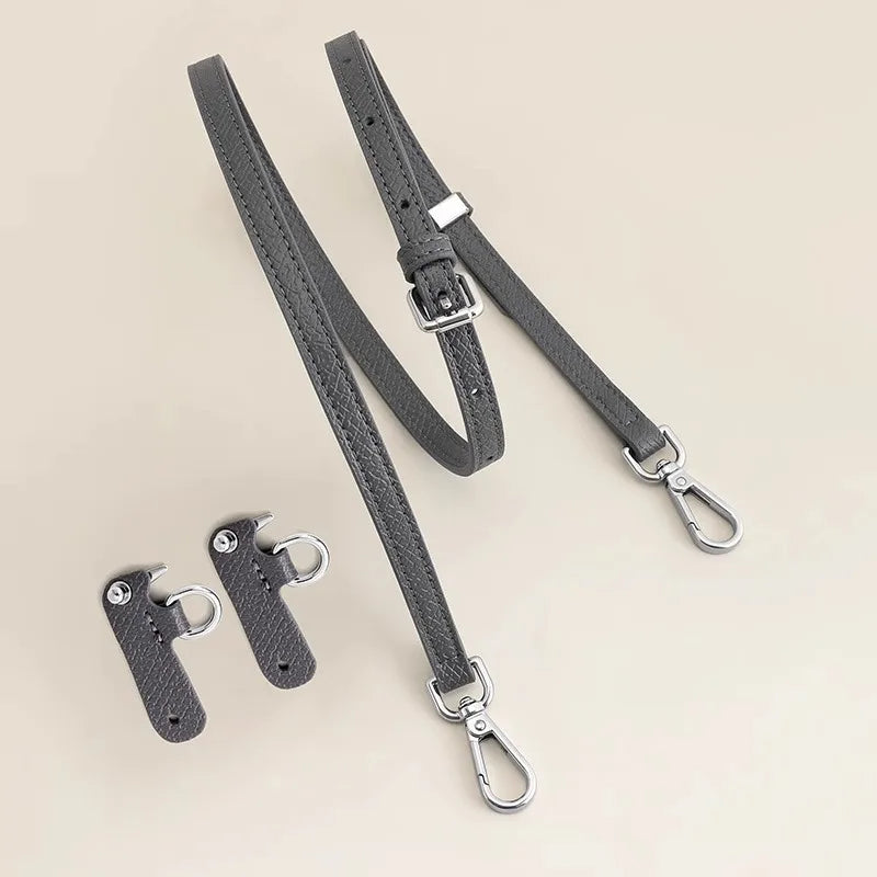 Bag Strap For Longchamp Mini Bag Leather Replacement Crossbody Shoulder Strap Without Punching Modification Bag Accessories