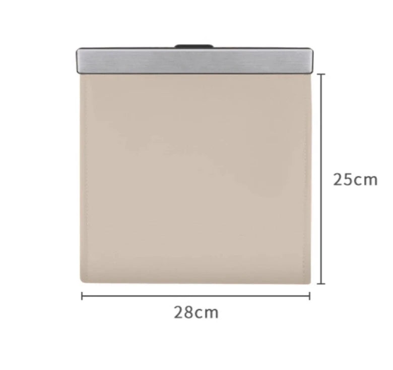 Car garbage bag backrest magnetic suction garbage bin hanging storage bag car supplies rear storage cleaning bag