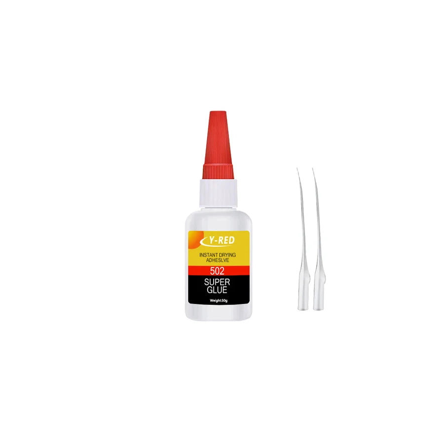 502 Super Strong Quick-Drying Adhesive, Strong Bond Liquid Glue 30-50g for Leather, Rubber, Wood, Metal, Plastic & Toys