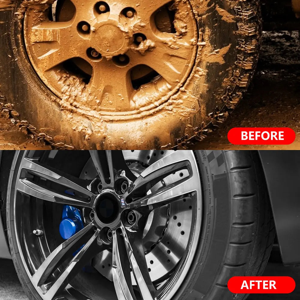 Car Wheel Wash Brush Multifunction Car Wheel Rim Tire Cleaning Brush Soft Non Scratch Auto Care Detailing Washing Tools