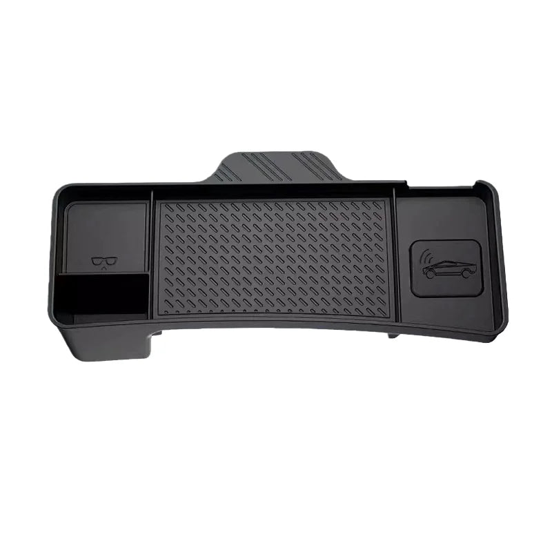 For Tesla Model YL/Model 3 Highland/Model Y Juniper 2025+ High Quality Durable Silicone Console Phone ETC Storage Tray Organizer