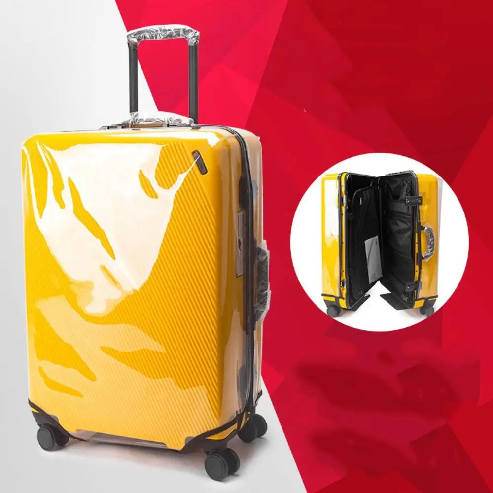 PVC Transparent Suitcase Cover Waterproof Wear-resistant Dustproof Luggage Cover Travel Accessories No Disassembly Required