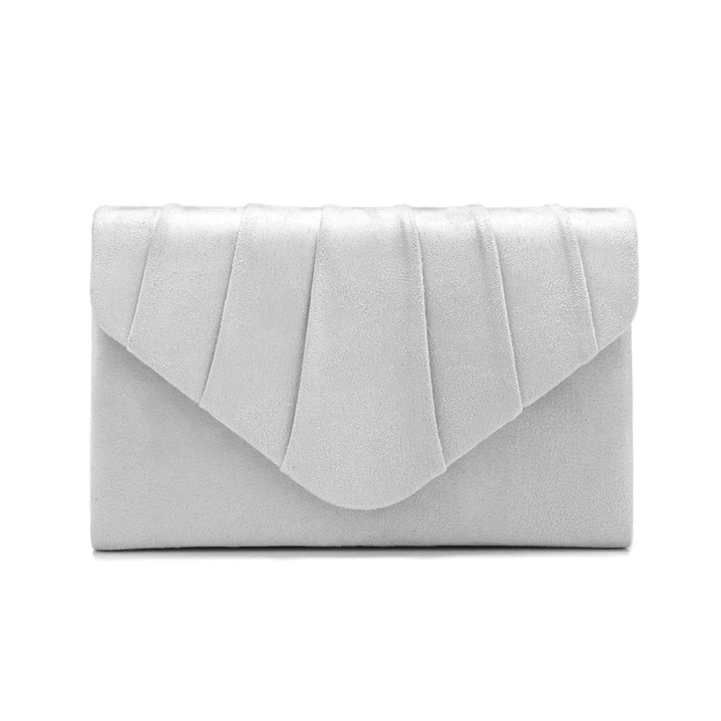 Silver Clutch Bags Envelope Design Women Evening Bags Velvet Cover Chain Shoulder Casual Party Dinner Handbags Banquet Prom Purs