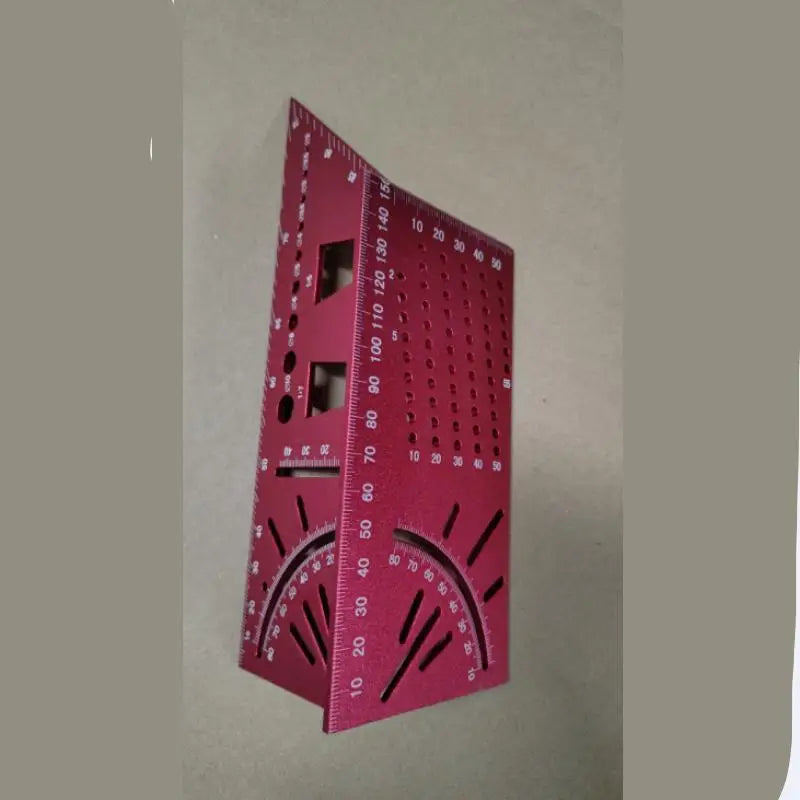 1PC Aluminum Alloy Smooth Carpentry Ruler 3D Mitre Angle Measuring Gauge Square 45 Degree 90 Degree Marking Accurate Measure