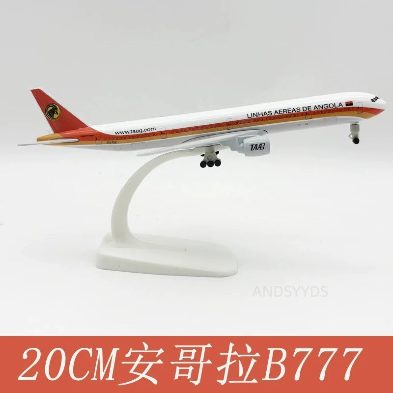 Toys Diecast Alloy 20cm Airplane B777 Series Airways Plane Model With Base Adult/Children Enthusiast Gift Ornament