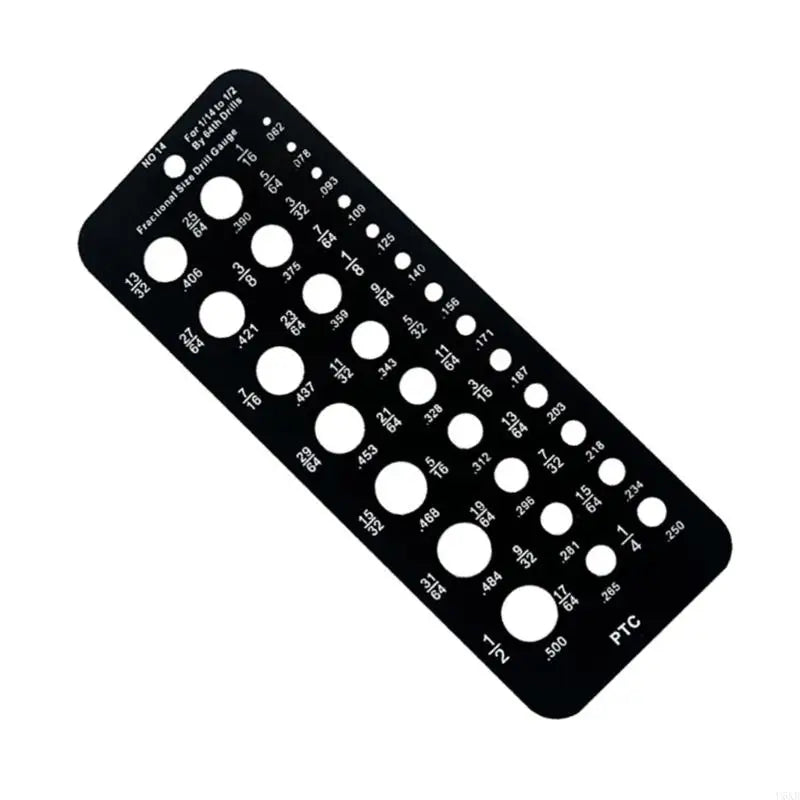 U6XB 29 Holes Drill Bit Gauge for Accurate Measurement Metric/Inch Drill Bit Gauge