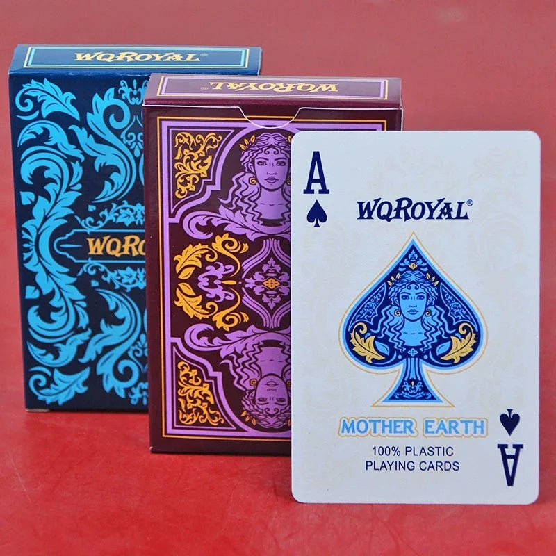 55 Playing Cards Waterproof PVC Frosted Magic Boxed Plastic Playing Cards Set Poker Cards Classic Magic Tools Tabletop Games