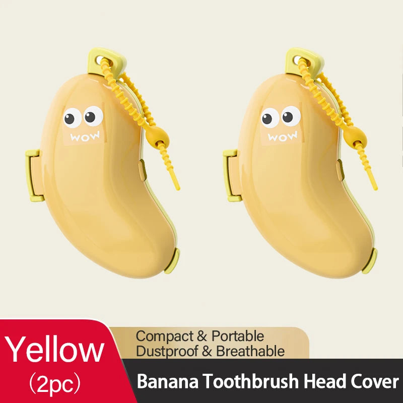 Banana Cover for Toothbrush Compact and Convenient Toothbrush Protector Travel Toothbrush Toothpaste Storage Box LXYJSN06