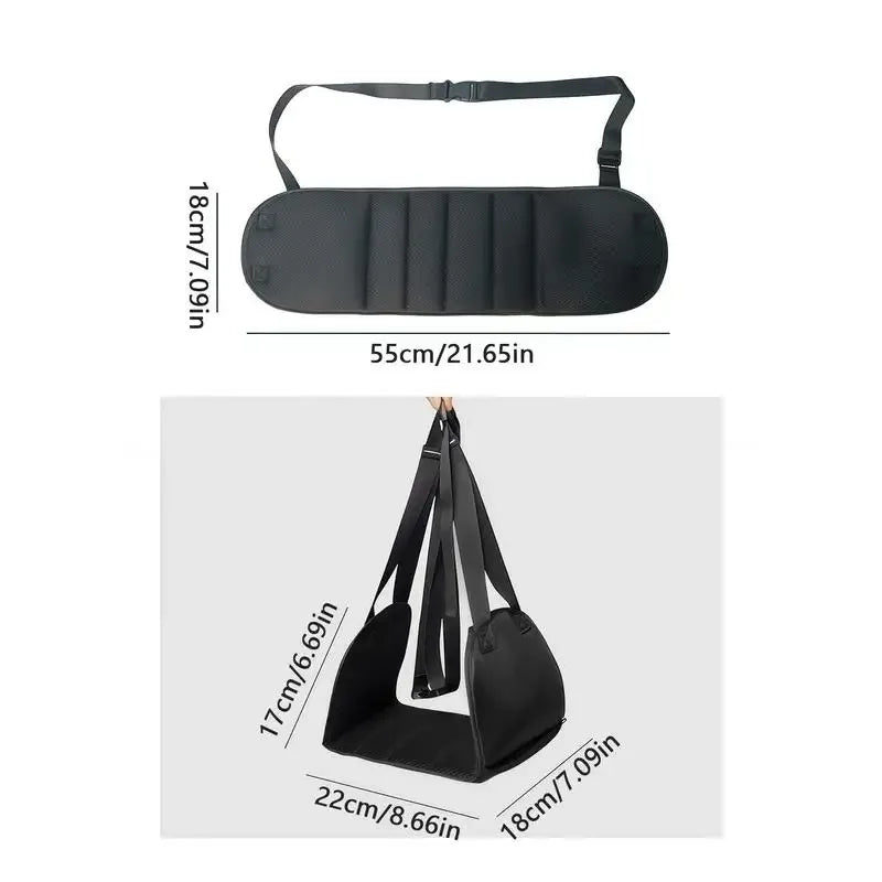 Foot Hammock For Plane Travel Portable Feet Hammock For Airplane Lightweight Car Back Seat Accessories Travel Supplies Flight