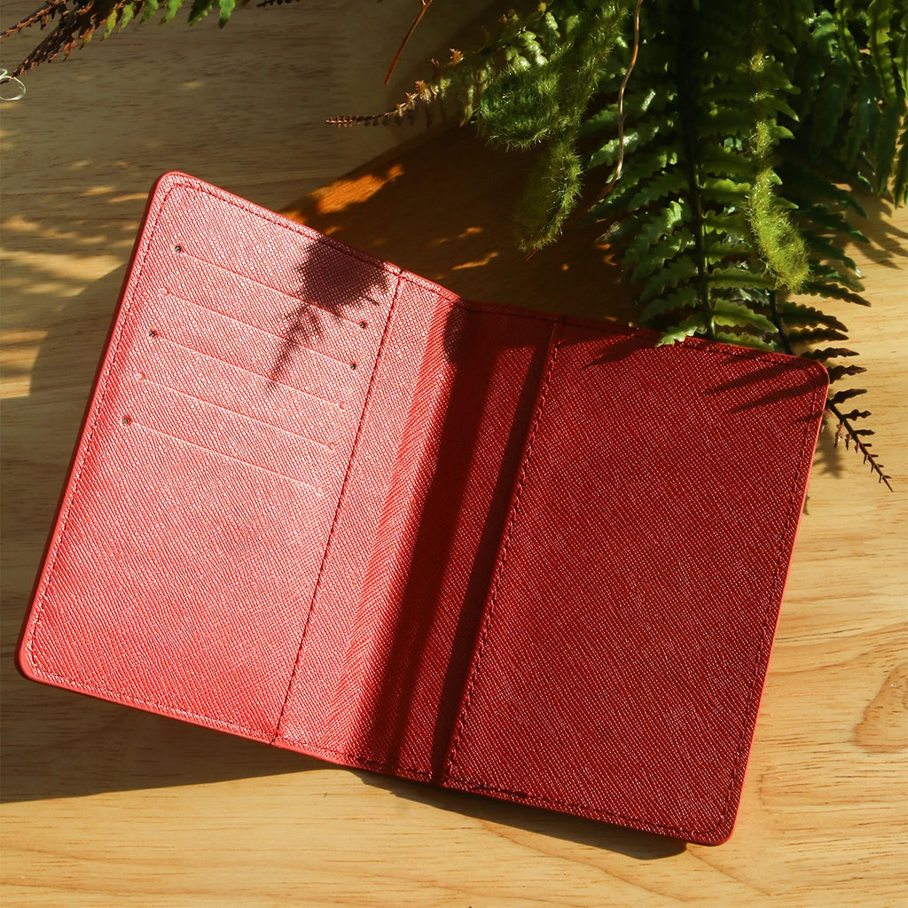 Personalized Passport Holder Customized Hot Stamping Name Passport Customize Letters Cover Passport Holder Travel Wallet