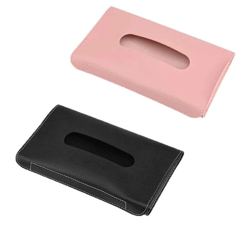 1/2 Pcs Car Tissue Box Towel Sets Car Sun Visor Tissue Box Holder Auto Interior Storage Decoration for BMW Car Accessories