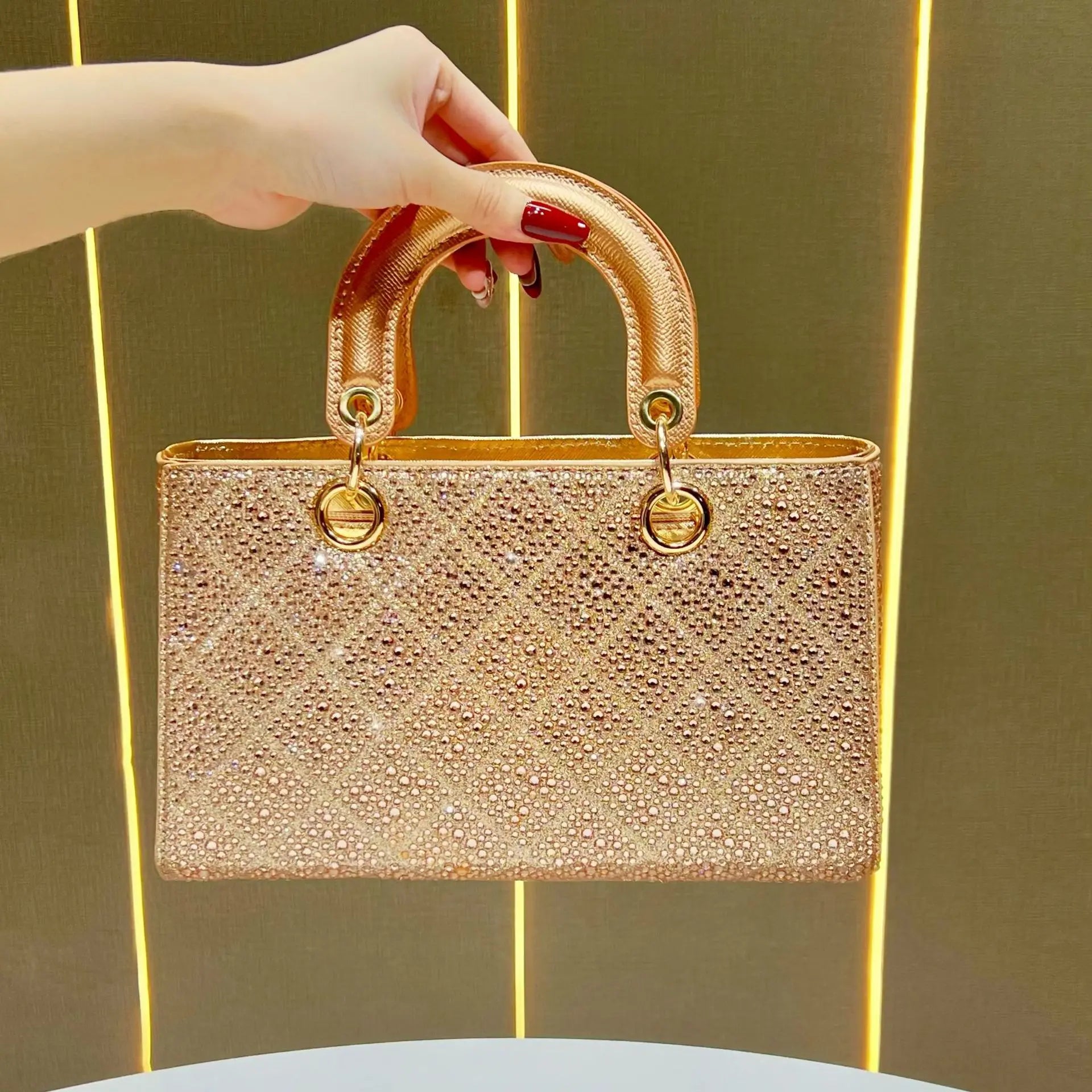 New Evening Handbag Luxurious Diamond Sparkling Dinner Party Women's Handbag Fashion Casual Women's Shoulder Crossbody Bag