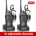 Baofeng Long Range Walkie Talkies for Adults with Earpieces, 16 Channel Rechargeable Handheld Two Way Radio Walky Talky with Flashlight VOX for Adventure Family Camping Hiking Skiing Cruise