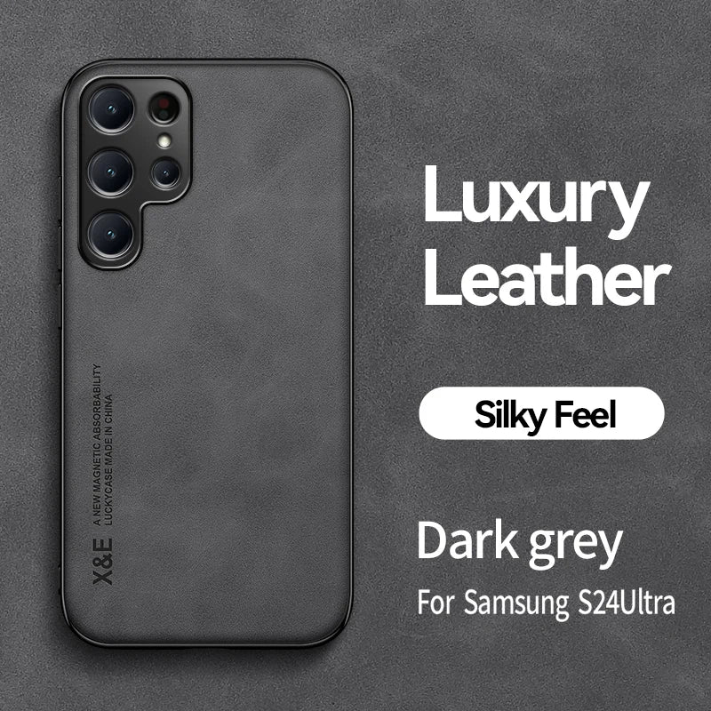 Shockproof Case for Samsung Galaxy S25 S24Ultra S23 S22 Plus S23FE S21FE Protective Cover Magnetic Car Holder Phone Coque Fundas
