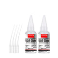 Loolifl 502 Strong Instant Adhesive, Cyanoacrylate Adhesive, Transparent and Traceless, Fast and Firm Bonding, Precise Application with a Fine Nozzle; Suitable for Plastic, Metal, Wood, Rubber, Shoe Repair, Universal All-Purp