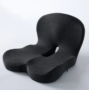 Skin-Friendly Non-Slip Memory Foam Seat Cushion with Extended Zipper Easy Remove Washable Back Support Adjustable Comfortable Ch