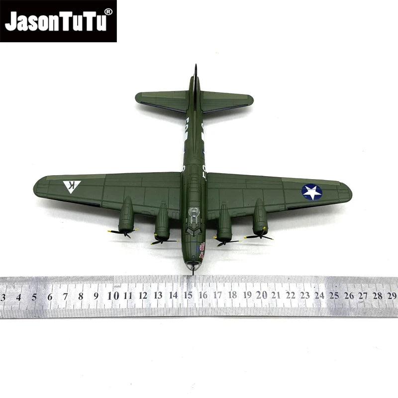 JASON TUTU 1/144 Scale American Boeing Flying Fortress B-17 Model Aircraft Adult Children Toys for Display Show